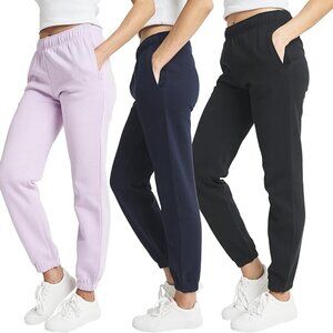 3 PK High Waisted Fleece Sweatpants